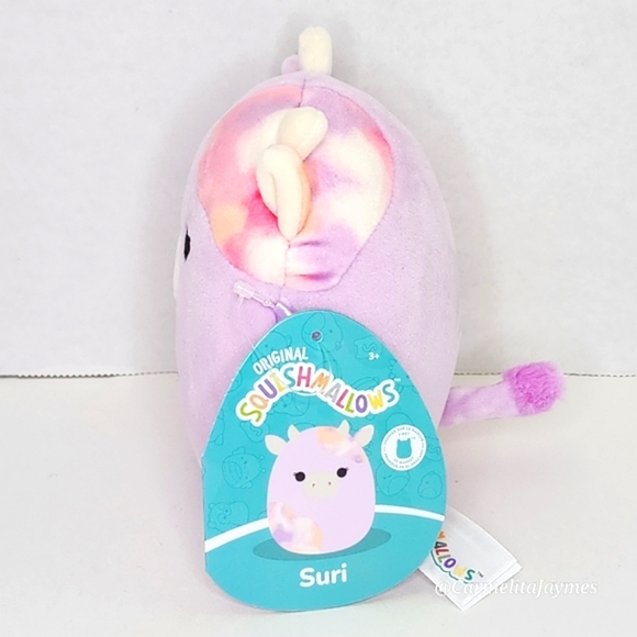 SURI 🌄🐮 FTM 5" Lavender & Pink Tie Dye Sunset Cow Original Squishmallow NWT - Picture 2 of 8